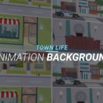 Town life — Animation background