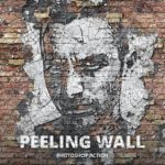 Peeling Wall Photoshop Action