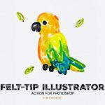 Felt-Tip Illustrator Photoshop Action