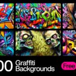 300 Graffiti Backgrounds