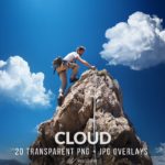 20 Realistic cloud PNG and JPG overlays