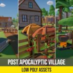 Low Poly Post Apocalyptic Village (1)