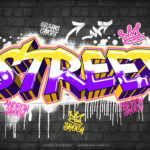 Graffiti Text Effect — Landscape