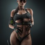 Lara Croft Cosplay Statue