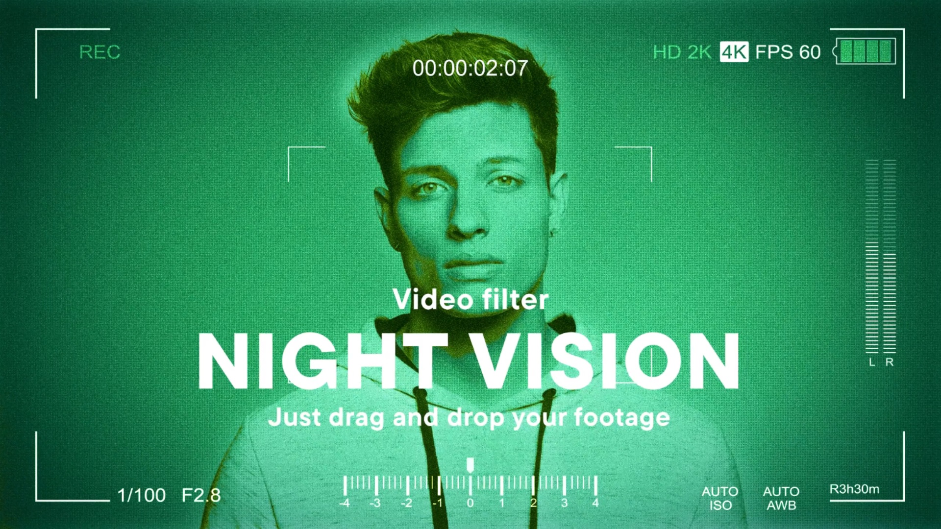 Night Vision Video Effect Template