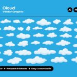 White Cloud Vector Collection